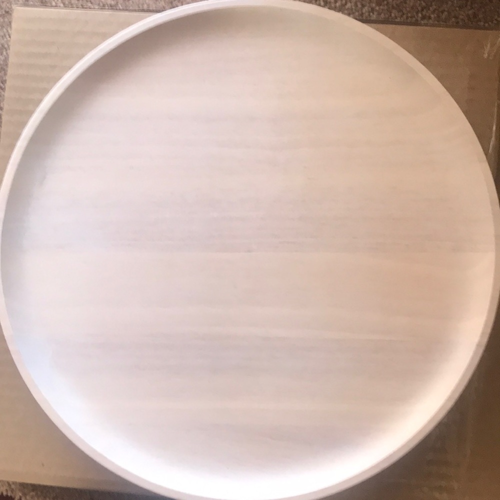 Wooden Serve Platter- NIB- 12” across- Made in Thailand